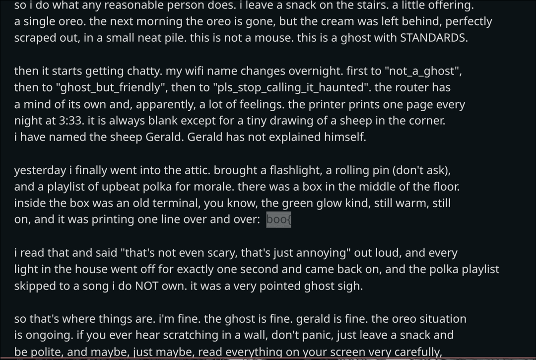 boo{ appearing after pasting the text into an editor