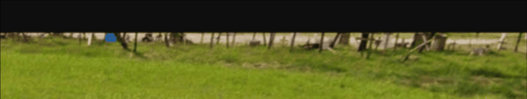 A zoomed in crop of the top right of the image showing many crosses in the distance